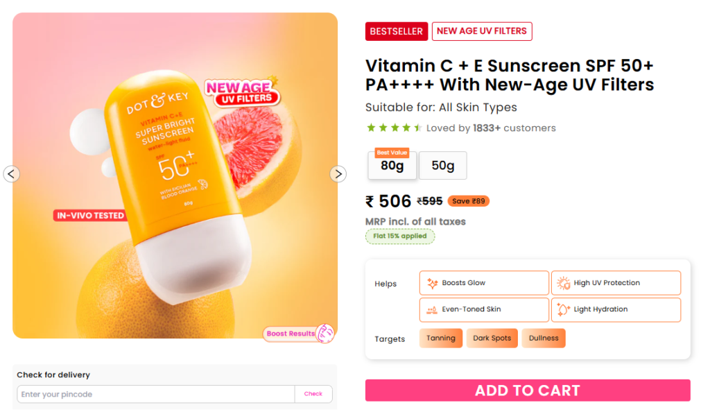 Dot & Key Vitamin C + E Sunscreen के फायदे और इस्तेमाल का सही तरीका | Dot & Key Sunscreen